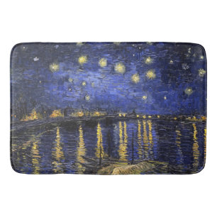 Vincent Van Gogh Starry Night Over The Rhone Bath Mat