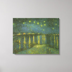 Vincent van Gogh - Starry Night Over the Rhone Canvas Print