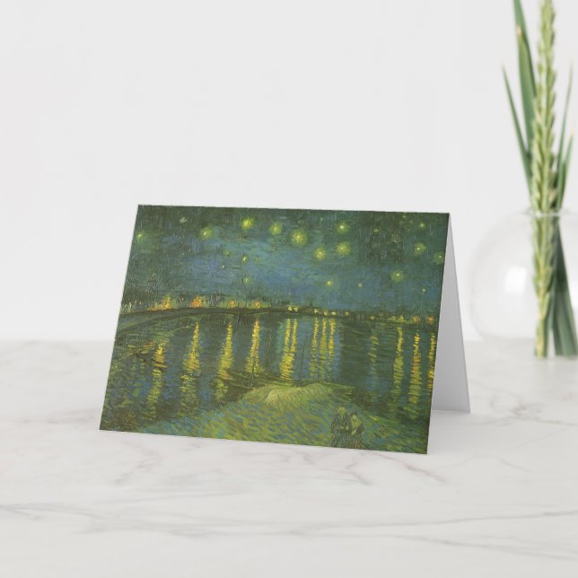 Vincent van Gogh - Starry Night Over the Rhone Card (Front)
