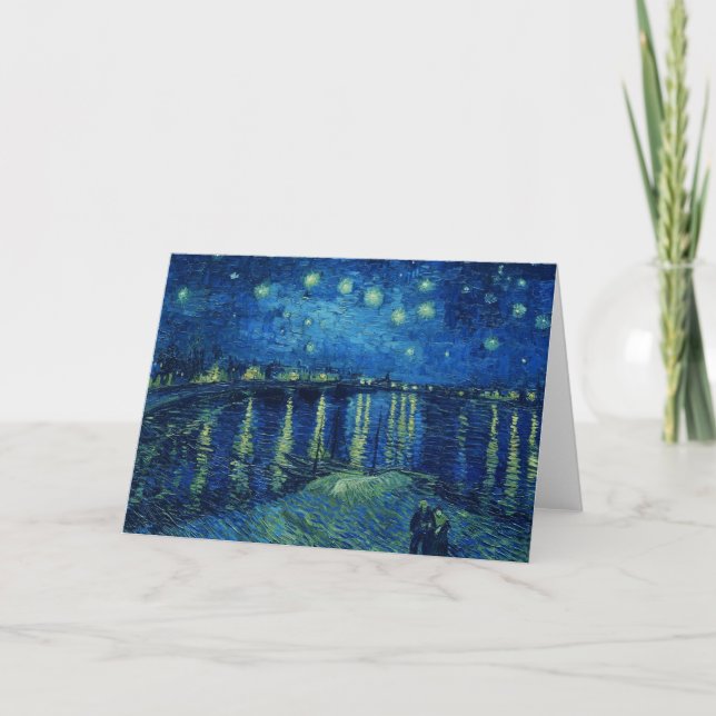 Vincent Van Gogh - Starry Night over the Rhone Card (Front)
