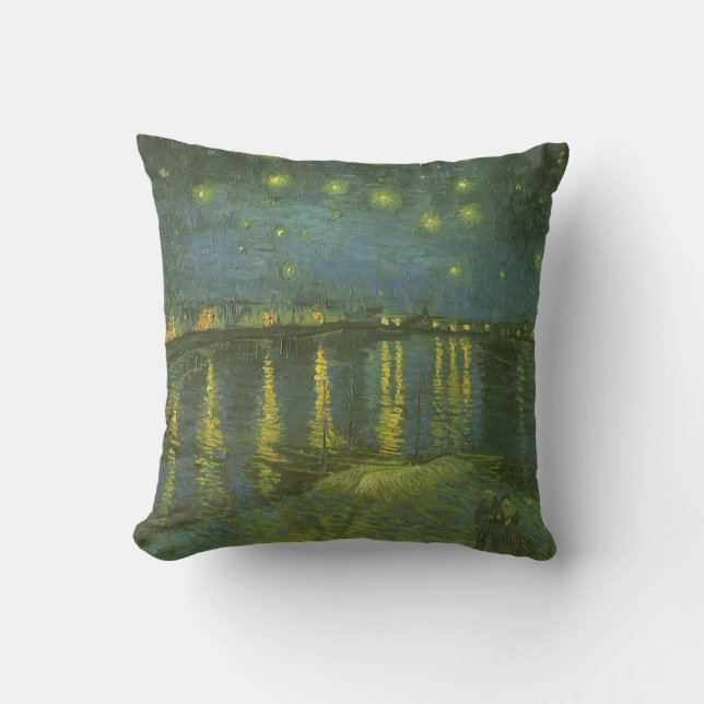 Vincent van Gogh - Starry Night Over the Rhone Cushion (Front)
