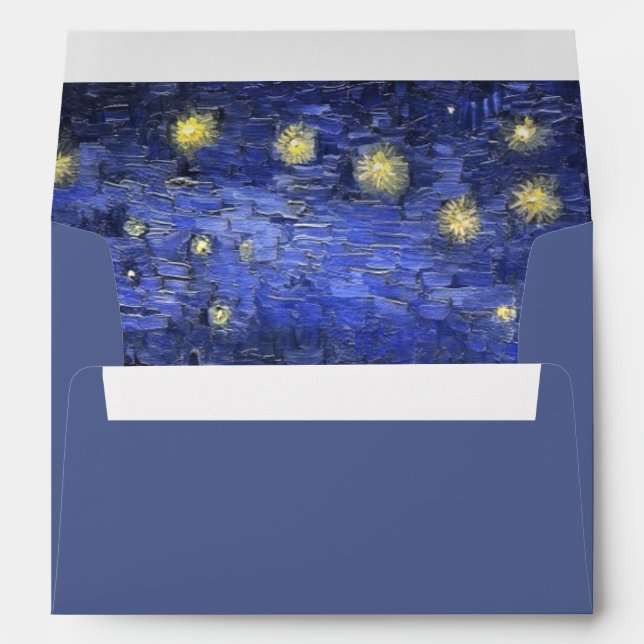 Vincent Van Gogh Starry Night Over The Rhone Envelope (Back (Bottom))