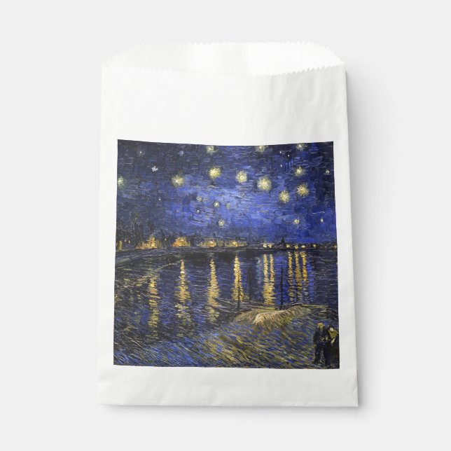 Vincent Van Gogh Starry Night Over The Rhone Favour Bags (Front)