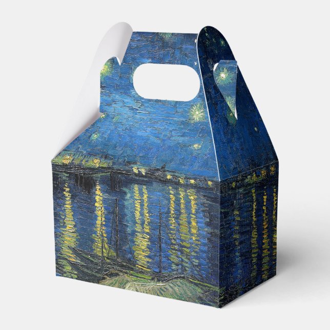 Vincent van Gogh - Starry Night Over the Rhone Favour Box (Back Side)