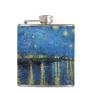 Vincent van Gogh - Starry Night Over the Rhone Hip Flask