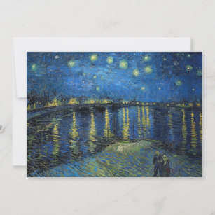 Vincent van Gogh - Starry Night Over the Rhone Invitation