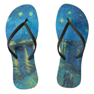 Vincent Van Gogh Starry Night Over The Rhone Jandals