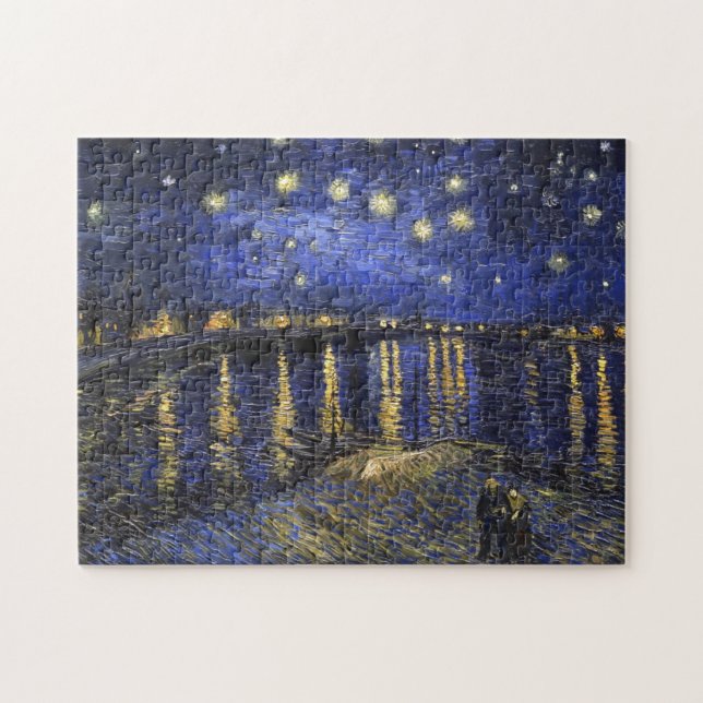 Vincent Van Gogh Starry Night Over The Rhone Jigsaw Puzzle (Horizontal)