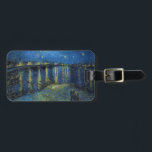 Vincent van Gogh - Starry Night Over the Rhone Luggage Tag<br><div class="desc">Starry Night Over the Rhone / Nuit etoilee sur le Rhone - Vincent van Gogh,  Oil on Canvas,  1888,  Arles</div>