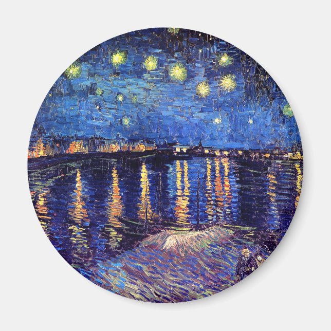 Vincent Van Gogh - Starry Night Over The Rhone Magnet (Front)