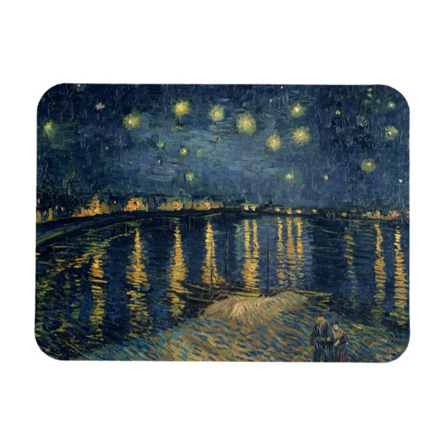 Vincent van Gogh | Starry Night Over the Rhone Magnet (Horizontal)