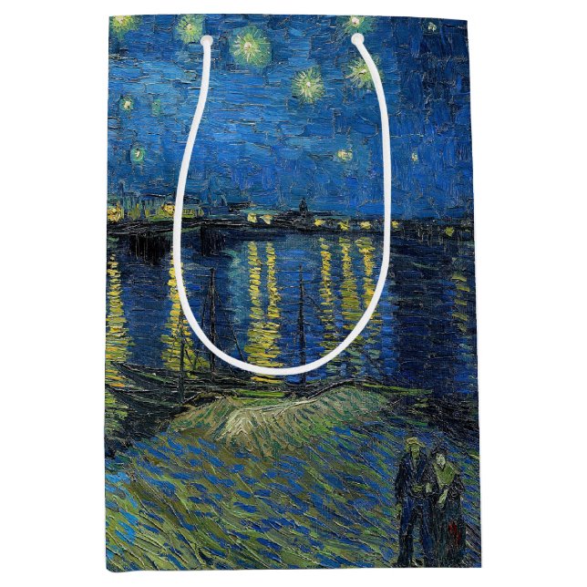 Vincent van Gogh - Starry Night Over the Rhone Medium Gift Bag (Front)