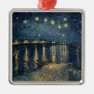 Vincent van Gogh Starry Night Over the Rhone Metal Tree Decoration