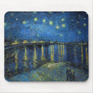 Vincent van Gogh - Starry Night Over the Rhone Mouse Pad