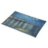 Vincent Van Gogh Starry Night Over the Rhone Placemat (On Table)