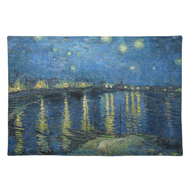 Vincent Van Gogh Starry Night Over the Rhone Placemat (Front)