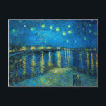 Vincent Van Gogh Starry Night Over The Rhone Postcard<br><div class="desc">Vincent Van Gogh Starry Night Over The Rhone Postcard</div>