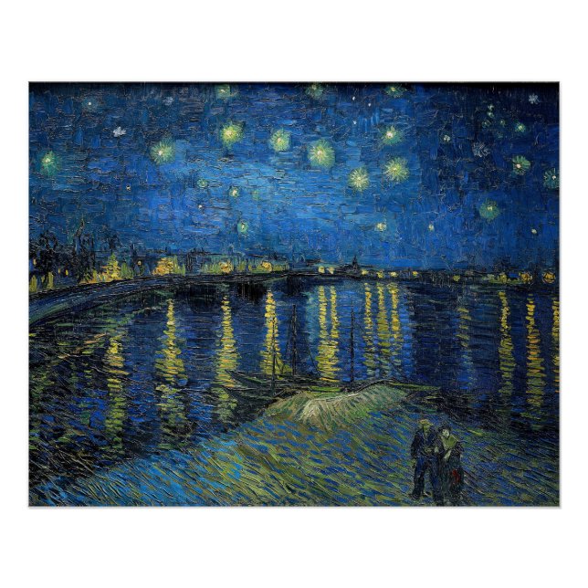 Vincent van Gogh - Starry Night Over the Rhone Poster (Front)