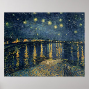 Vincent van Gogh Starry Night Over the Rhone Poster