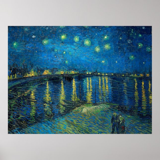 Vincent Van Gogh Starry Night Over the Rhone Poster (Front)