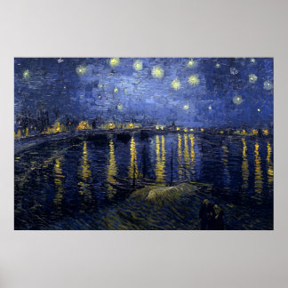 Vincent van Gogh - Starry Night Over the Rhone Poster