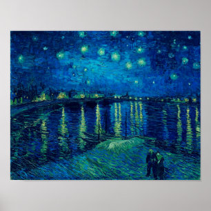 Vincent Van Gogh - Starry Night over the Rhone Poster