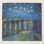 Vincent van Gogh - Starry Night Over the Rhone Scarf<br><div class="desc">Starry Night Over the Rhone / Nuit etoilee sur le Rhone - Vincent van Gogh,  Oil on Canvas,  1888,  Arles</div>