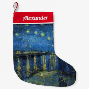 Vincent van Gogh - Starry Night Over the Rhone Small Christmas Stocking