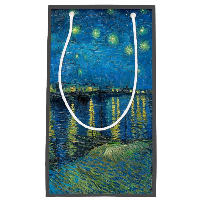 Vincent Van Gogh Starry Night Over the Rhone Small Gift Bag (Front)
