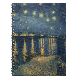 Vincent van Gogh   Starry Night Over the Rhone Spiral Notebook