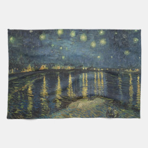 Vincent van Gogh Starry Night Over the Rhone Tea Towel