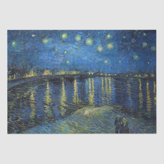 Vincent van Gogh - Starry Night Over the Rhone Tissue Paper (Front)