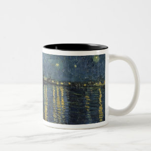Vincent van Gogh Starry Night Over the Rhone Two-Tone Coffee Mug
