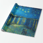 Vincent Van Gogh Starry Night Over The Rhone Wrapping Paper<br><div class="desc">Vincent Van Gogh Starry Night Over The Rhone Wrapping Paper</div>