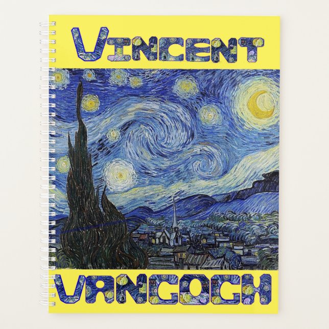 Vincent Van Gogh Starry Night Planner (Front)