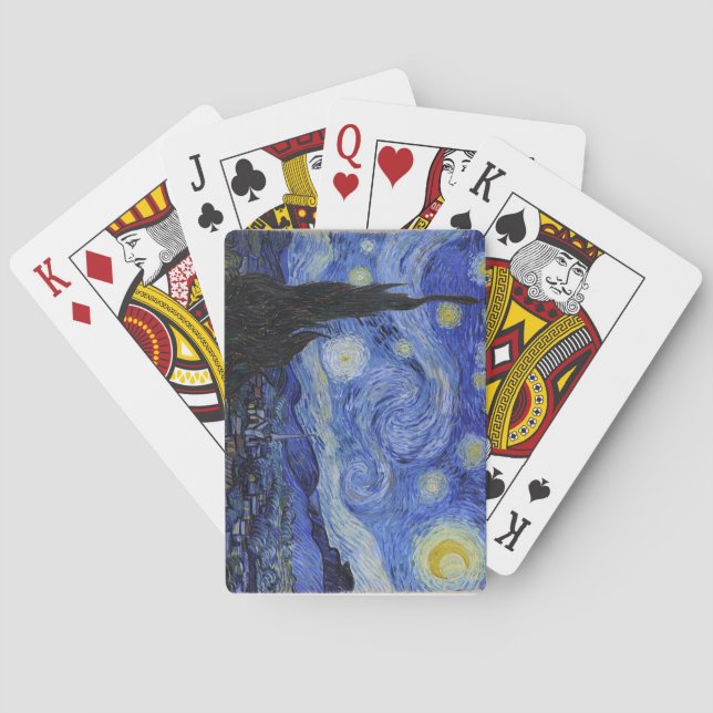 Vincent Van Gogh "Starry Night" Playing Cards (Back)