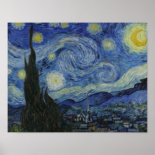 Vincent van Gogh - Starry Night Poster (Front)