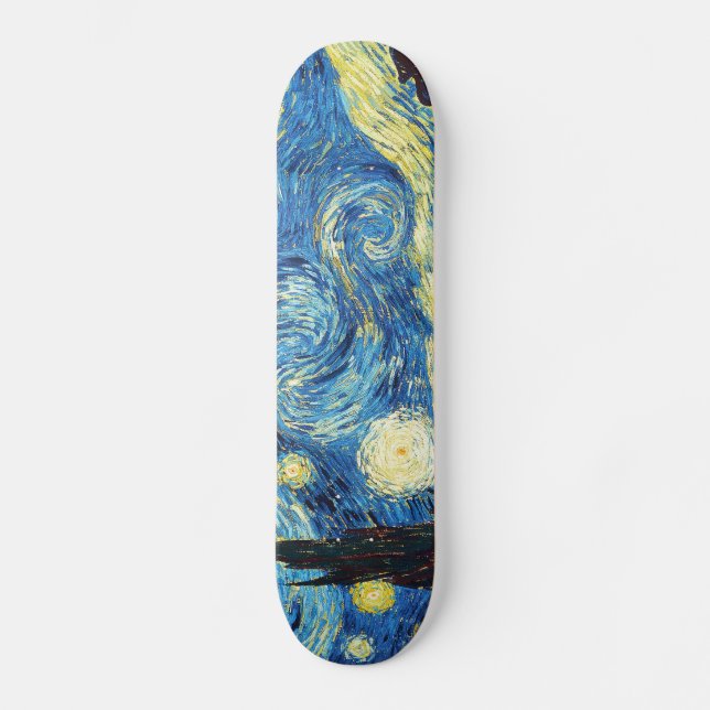 Vincent Van Gogh - Starry Night Skateboard (Front)
