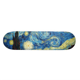 Vincent Van Gogh - Starry Night Skateboard