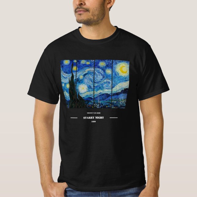 Vincent Van Gogh Starry Night T-Shirt (Front)