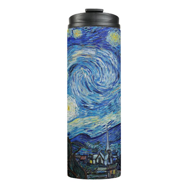 Vincent van Gogh, Starry Night Thermal Tumbler (Front)