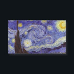 Vincent Van Gogh Starry Night Vintage Fine Art<br><div class="desc">Vincent van Gogh Starry Night Fine Art Painting Starry Night is a painting by Dutch post-impressionist artist Vincent van Gogh. The blue night sky is filled with swirling clouds, stars, and a bright crescent moon. The Starry Night is the only nocturne in the series of views from his bedroom window....</div>