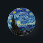 Vincent Van Gogh Starry Night Vintage Fine Art 3 Cm Round Badge<br><div class="desc">Vincent Van Gogh Starry Night Vintage Fine Art Button</div>
