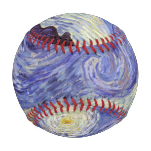 Vincent Van Gogh Starry Night Vintage Fine Art Baseball