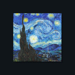 Vincent Van Gogh Starry Night Vintage Fine Art Canvas Print<br><div class="desc">Vincent Van Gogh Starry Night Vintage Fine Art Canvas Print</div>
