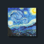 Vincent Van Gogh Starry Night Vintage Fine Art Canvas Print<br><div class="desc">Vincent Van Gogh Starry Night Vintage Fine Art Canvas Print</div>