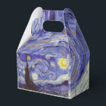 Vincent Van Gogh Starry Night Vintage Fine Art Favour Box<br><div class="desc">Vincent van Gogh Starry Night Fine Art Painting Starry Night is a painting by Dutch post-impressionist artist Vincent van Gogh. The blue night sky is filled with swirling clouds, stars, and a bright crescent moon. The Starry Night is the only nocturne in the series of views from his bedroom window....</div>