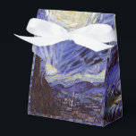 Vincent Van Gogh Starry Night Vintage Fine Art Favour Box<br><div class="desc">Vincent van Gogh Starry Night Fine Art Painting Starry Night is a painting by Dutch post-impressionist artist Vincent van Gogh. The blue night sky is filled with swirling clouds, stars, and a bright crescent moon. The Starry Night is the only nocturne in the series of views from his bedroom window....</div>