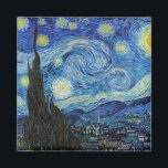 Vincent Van Gogh Starry Night Vintage Fine Art Magnet<br><div class="desc">Vincent Van Gogh Starry Night Vintage Fine Art Magnet</div>