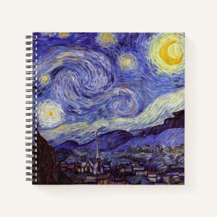 Vincent Van Gogh Starry Night Vintage Fine Art Notebook